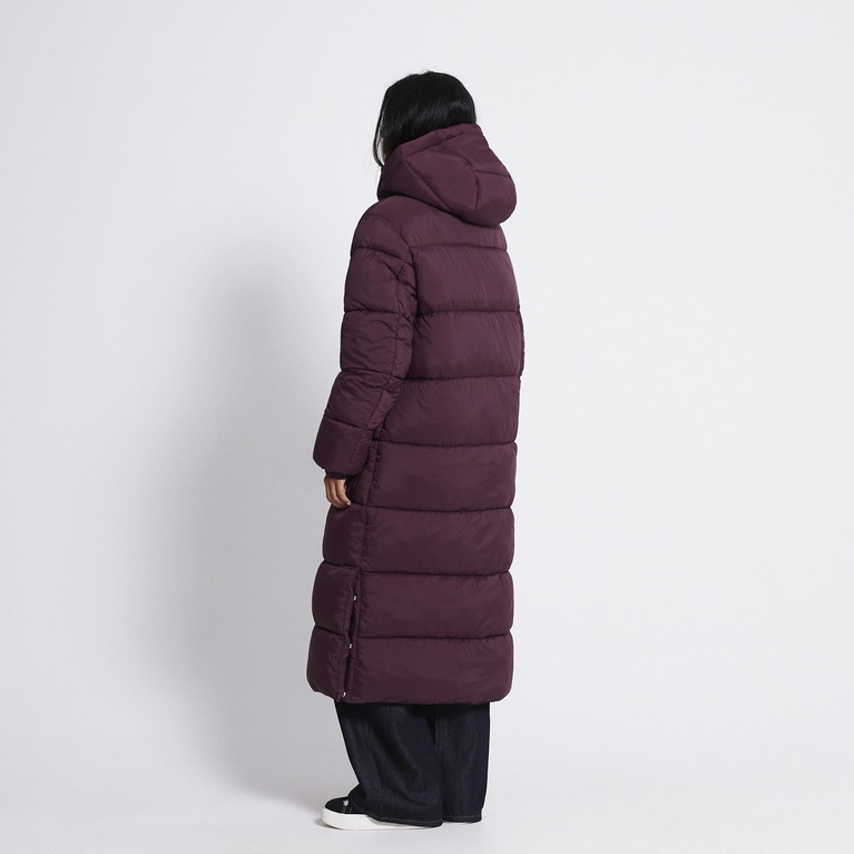 Long puffer jacket "Freja" Plum